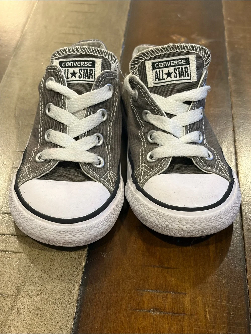 Converse Chuck Taylor Infant Sneakers Size 7 Lace Up - Gray